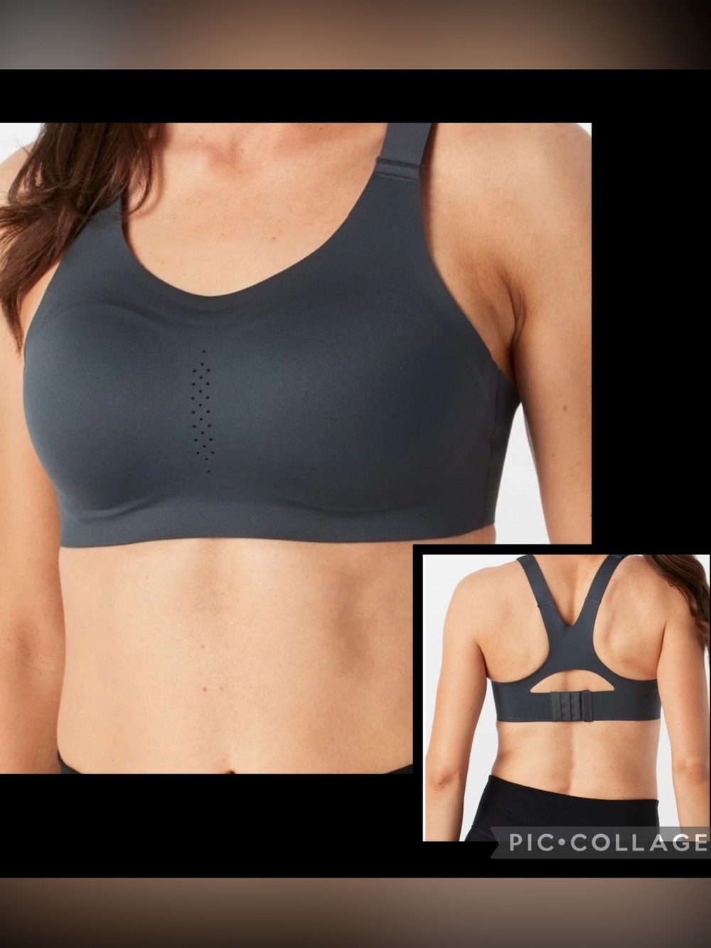 Brooks Dare Racerback 2.0 Bra in Color Asphalt